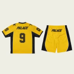 Palace Nein Mesh Tracksuit Yellow back view