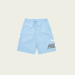 Palace Nike Font Sweat Short Sky Blue – Front View