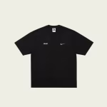 Back view of the Palace Nike Font Swoosh T-shirt Black