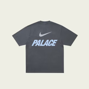 Palace Nike Font Swoosh T-shirt Charcoal back view