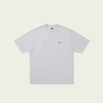 Palace Nike Font Swoosh T-shirt Grey Marl front view