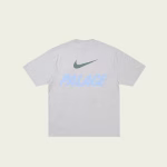 Palace Nike Font Swoosh T-shirt Grey Marl back view