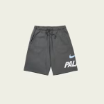 Front view of Palace Nike Sweat Short Charcoal