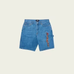 Palace Shorts Light Blue Stone Wash front view