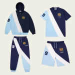 Front view of Palace Tricolor Sportswear Collection Navy
