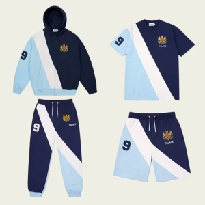 Front view of Palace Tricolor Sportswear Collection Navy