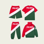 Palace Tricolor Sportswear Collection back view showing full design