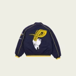 Palace Varsity Jacket Navy back view