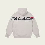 Performance Hood Grey – Back view of hoodie