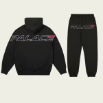 Performance Tracksuit Black back view, Palace Skateboards