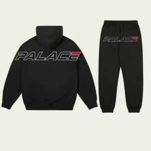 Performance Tracksuit Black back view, Palace Skateboards