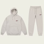 Front view of Performance Tracksuit Grey, showing sleek design and comfortable fit