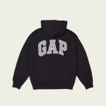 palace gap hoodie black back view