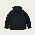 palace gore tex jacket black back view