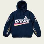 Palace Danke Jacket Navy front view