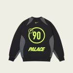 Palace Nike Total P90 Crew Black sweatshirt back view