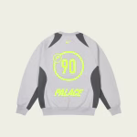 Palace Nike Total P90 Sweatshirts Grey Marl back view
