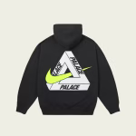 Palace Nike Tri Swoosh Hoodie Black back view