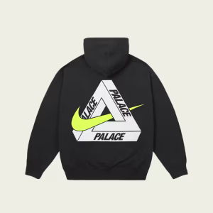 Palace Nike Tri Swoosh Hoodie Black back view