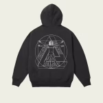 Palace Paltruvian Tri Hoodie Black back view with signature graphic design