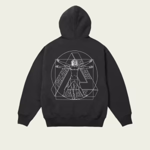 Palace Paltruvian Tri Hoodie Black back view with signature graphic design