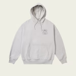 Palace Paltruvian Tri Hoodie Concrete Grey front view premium streetwear hoodie