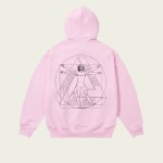 Palace Paltruvian Tri Hoodie Pink back view streetwear hoodie design