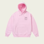 Palace Paltruvian Tri Hoodie Pink front view premium streetwear hoodie