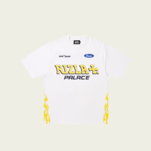 Palace Rizla T-Shirt White front view premium streetwear graphic tee