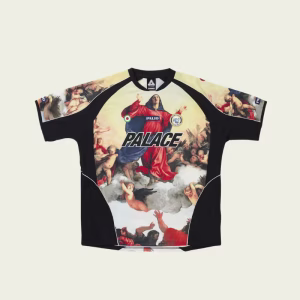 Palace Titian Jersey Black front view featuring premium streetwear design and relaxed fit