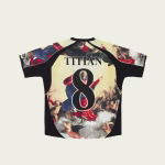 Palace Titian Jersey Black back view with premium skate-inspired streetwear style