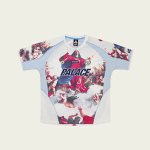 Palace Titian Jersey White front view with clean premium streetwear design