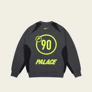 palace nike total p90 sweatshirts grey back view