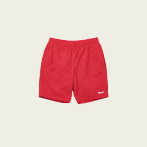 palace shorts red front view