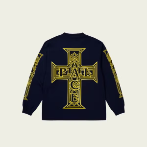 Palace Y So Cross Longsleeve Black back view graphic streetwear long sleeve tee